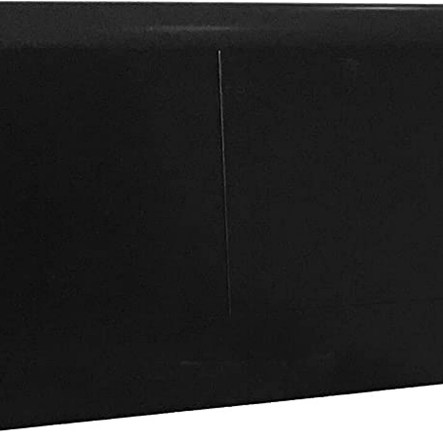 Paneled Eastern King Bed With Sleigh Headboard And Footboard, Black-Benzara 6 Paneled Eastern King Bed With Sleigh Headboard And Footboard, Black-Benzara - Image 4