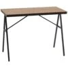 Industrial Bar Table With Steel Frame, Counter Height Table Pub Table For Kitchen Dining Room Cafe, Brown/Black -Home Furniture Shop 696e16a1315d49c0b5f5b274105fefb4