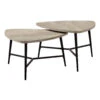 Monarch Specialties I 7939P Table Set, 2pcs Set, Coffee, End, Side, Accent, Living Room, Metal, Laminate, Beige, Black, Contemporary, Modern 2 Monarch Specialties I 7939P Table Set, 2pcs Set, Coffee, End, Side, Accent, Living Room, Metal, Laminate, Beige, Black, Contemporary, Modern -Home Furniture Shop 6994539667bf4189b52c918f3a996525
