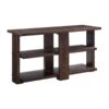 Wooden Sofa Table With 2 Open Display Shelves, Brown-Benzara -Home Furniture Shop 6acb4d9d9e99461c9236d6466358d83a