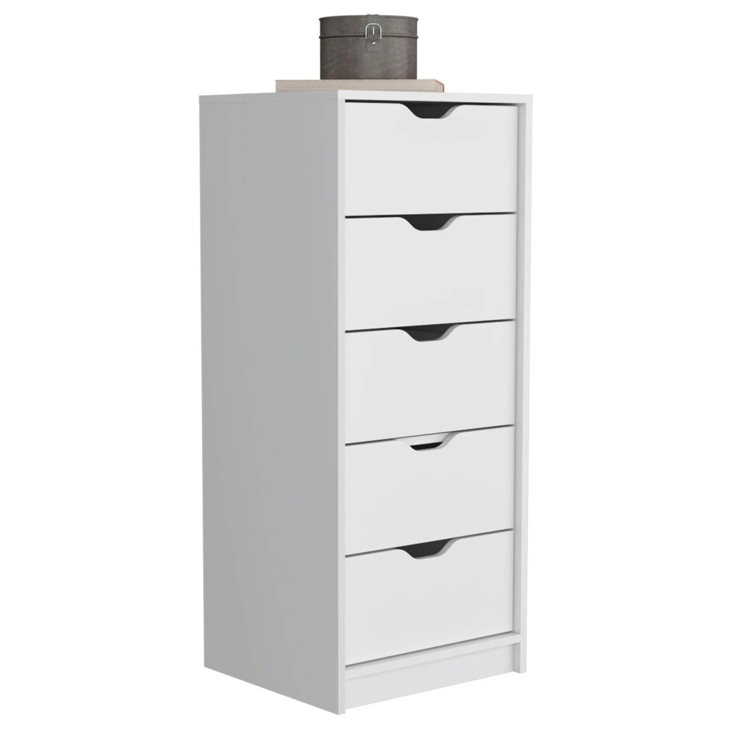DEPOT E-SHOP Houma 5 Drawers Narrow Dresser, Slim Storage Chest Of Drawers 5 DEPOT E-SHOP Houma 5 Drawers Narrow Dresser, Slim Storage Chest Of Drawers - Image 3