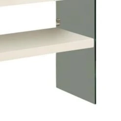 Stub 47 Inch Sofa Console Table, Glossy White Wood, Glass Panels, 1 Drawer-Benzara 10 Stub 47 Inch Sofa Console Table, Glossy White Wood, Glass Panels, 1 Drawer-Benzara -Home Furniture Shop 6eb9c2d3032c49d1bf5fb87dd2e18973