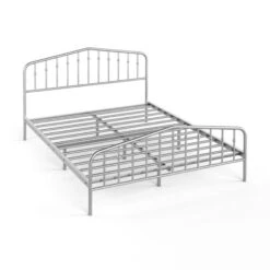 Queen Size Metal Bed Frame Steel Slat Platform