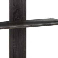 Hedy 34 Inch Modern Console Table, 3 Shelf, Slanted Legs, Two Toned, Black-Benzara -Home Furniture Shop 6f5f058fb2de49608a84341a3e5fb46f