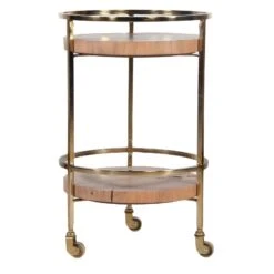 34 Inch 2 Tier Industrial Style Tea And Bar Cart, Live Edge Mango Wood Shelves, Metal Frame, Brown, Brass-Benzara 14 34 Inch 2 Tier Industrial Style Tea And Bar Cart, Live Edge Mango Wood Shelves, Metal Frame, Brown, Brass-Benzara -Home Furniture Shop 73af7da486354c1da4ef895af1b0a2f2