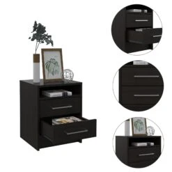 Homezia Light And Dark Oak Two Drawer Nightstand 15 Homezia Light And Dark Oak Two Drawer Nightstand -Home Furniture Shop 78663bc20aac49729419b0f3a2c4024f