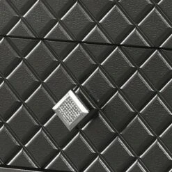 Wooden Two Drawer Nightstand With Carved Details And Knobs, Black-Benzara -Home Furniture Shop 8087e364049547eb8609d77e1c85a19d