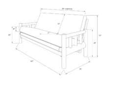 Lodge Futon With Storage Drawers And Cabin Print Mattress -Home Furniture Shop 81953ae8ca30424c9a32b66816a9c07f