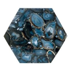 Hexagonal Silver Agate Accent Table, Belen Kox -Home Furniture Shop 81fa51f8ed734fc0a1262350dd99d111