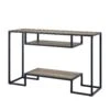 ACME Idella Sofa Table, Rustic Oak & Black Finish -Home Furniture Shop 83298793639b44cebb4f6f3ca998e869