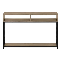 Monarch Specialties I 3573 Accent Table, Console, Entryway, Narrow, Sofa, Living Room, Bedroom, Metal, Laminate, Brown, Black, Contemporary, Modern -Home Furniture Shop 8657fb5b09c146088b94b6867c7f93b1