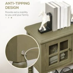 Vintage Console Table With 2 Drawers And Cabinets, Retro Sofa Table For Entryway, Living Room And Hallway, Light Grey -Home Furniture Shop 870d82e2b4c44bc0b8f4a775d5fef7a8