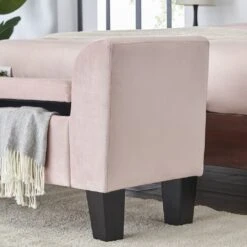 Velvet Bench With Storage In Pink -Home Furniture Shop 8aa67ac8093b4cedae11b83376d32cb3