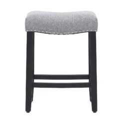 WestinTrends 24" Upholstered Saddle Seat Counter Stool (Set Of 2) 11 WestinTrends 24" Upholstered Saddle Seat Counter Stool (Set Of 2) -Home Furniture Shop 8c9e4397df1c4b85bb5f40c699fadce2