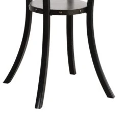 36 Inch Round Wood Bar Table With Flared Legs, Gray- Benzara -Home Furniture Shop 909fcef331b44e028c628fa3226d3a25