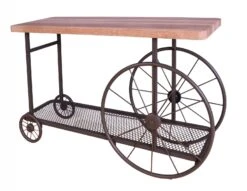 ACME Francie Sofa Table, Oak & Antique Gray