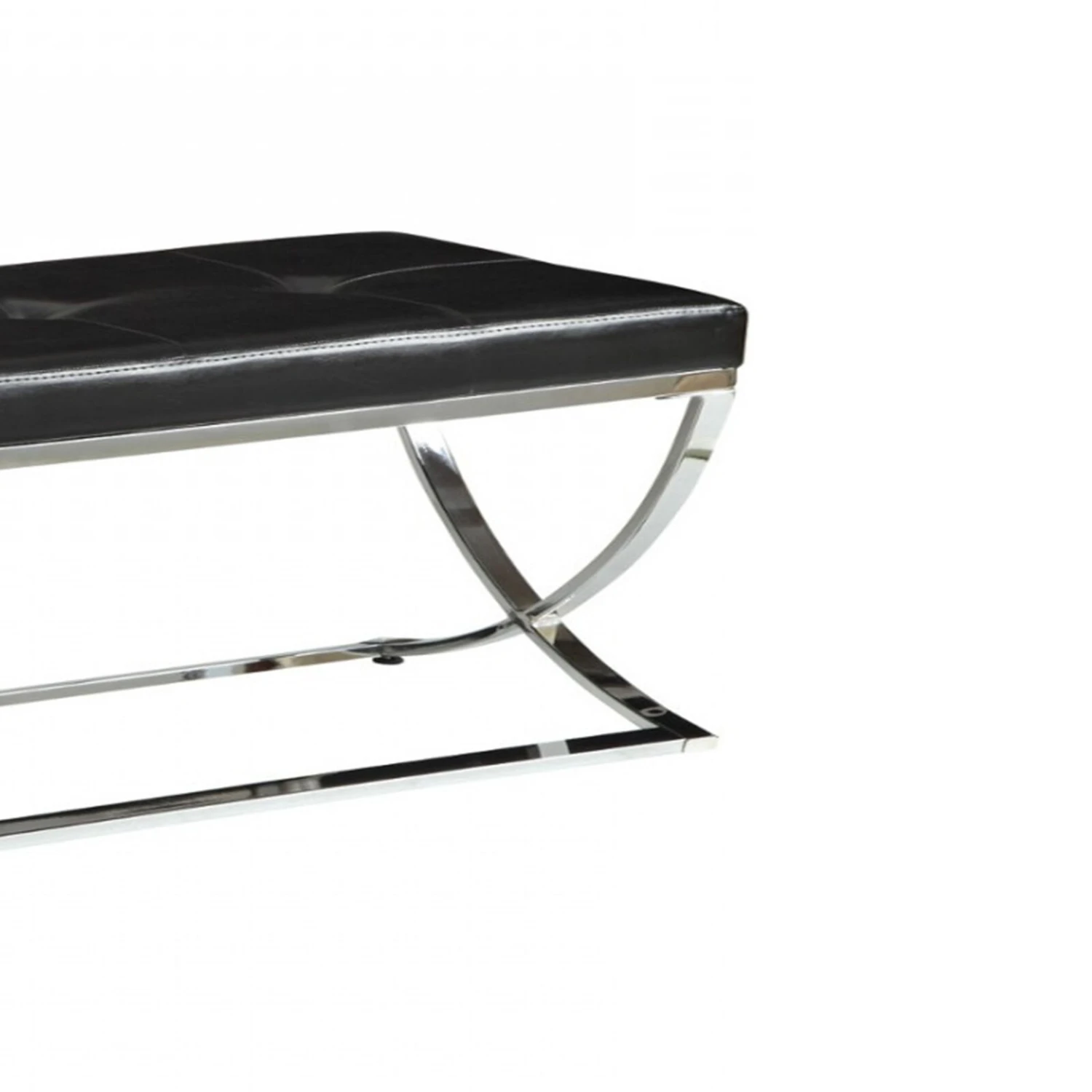 Stylishly Compelling Bench, Black - Benzara 5 Stylishly Compelling Bench, Black - Benzara - Image 3