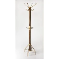 Wood And Gold Coat Rack, Belen Kox