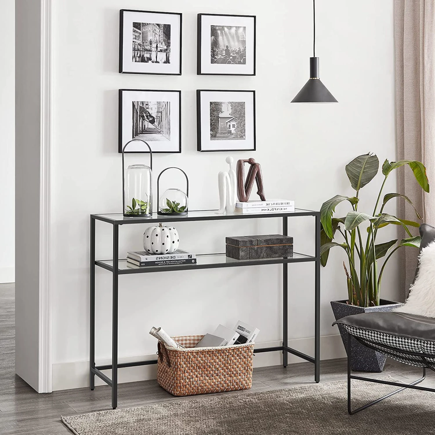 BreeBe Tempered Glass Console Table 5 BreeBe Tempered Glass Console Table - Image 3