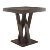 Modern Style Wooden Counter Height Table, Brown-Benzara -Home Furniture Shop 9b38c07f65434c59a05b4bfabcfba712