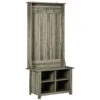 Classic Hall Tree, Accent Coat Tree With Shoe Storage Bench, Adjustable Shelves, 31.5" X 15.5" X 67.5", Grey -Home Furniture Shop 9fc7cd1de7e5429d97b3d6a59cebf72e
