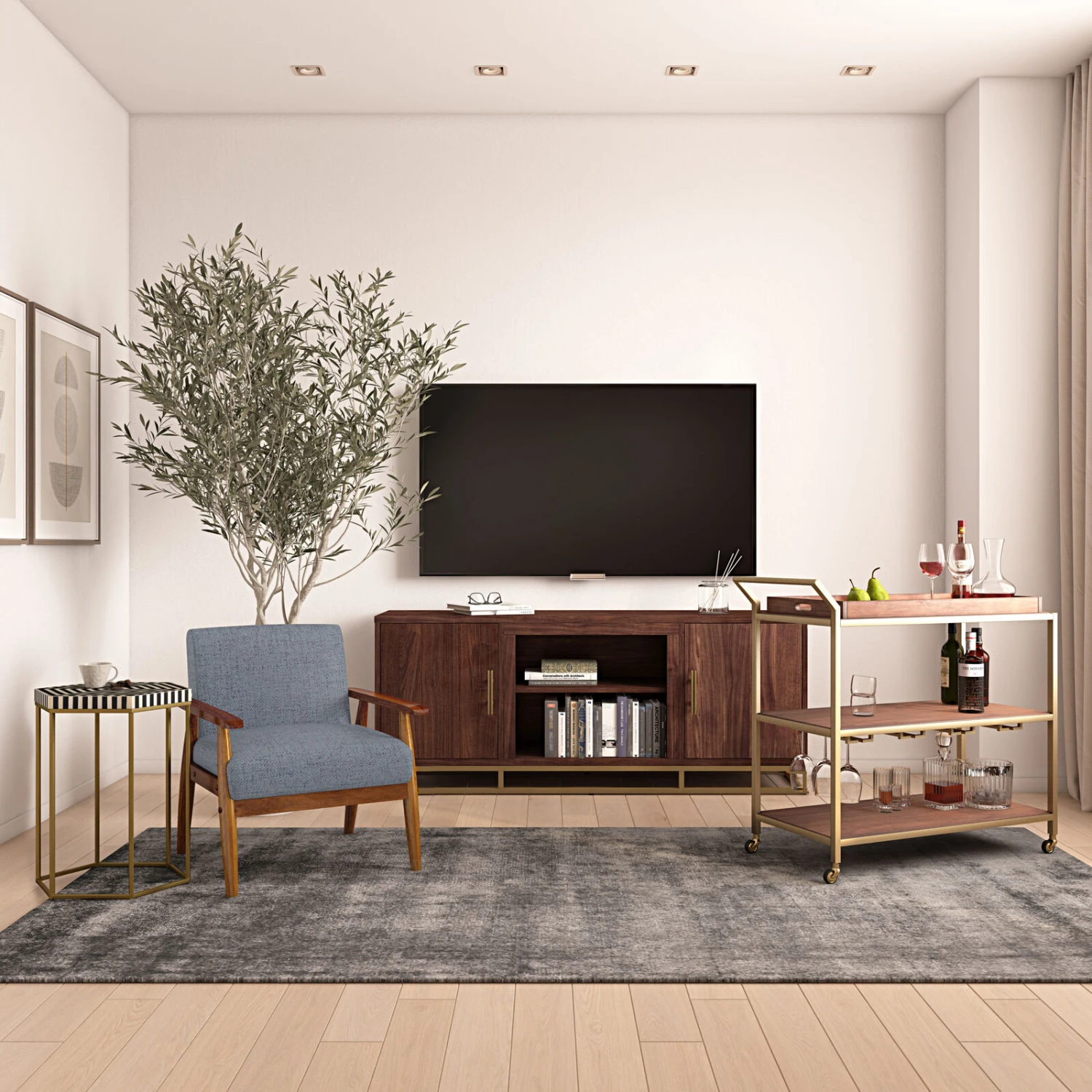 Casey Bar Cart 4 Casey Bar Cart - Image 2