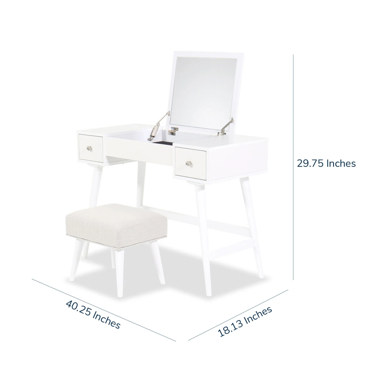 Ashley Thadamere Vanity Table And Stool 5 Ashley Thadamere Vanity Table And Stool - Image 3