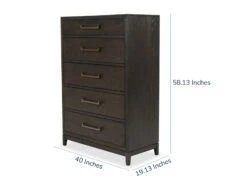 Ashley Burkhaus Five Drawer Chest -Home Furniture Shop ASH B984 46 dim