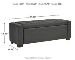 Ashley Cortwell Storage Bench -Home Furniture Shop ASHDS A3000224 04