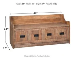 Ashley Garrettville Storage Bench -Home Furniture Shop ASHDS A4000093 04