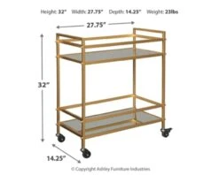 Ashley Kailman Bar Cart 7 Ashley Kailman Bar Cart -Home Furniture Shop ASHDS A4000095 03