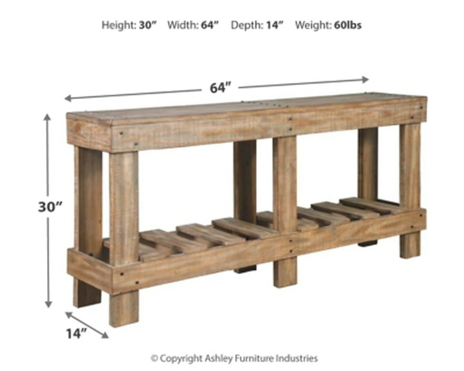Ashley Susandeer Sofa/Console Table 7 Ashley Susandeer Sofa/Console Table - Image 6