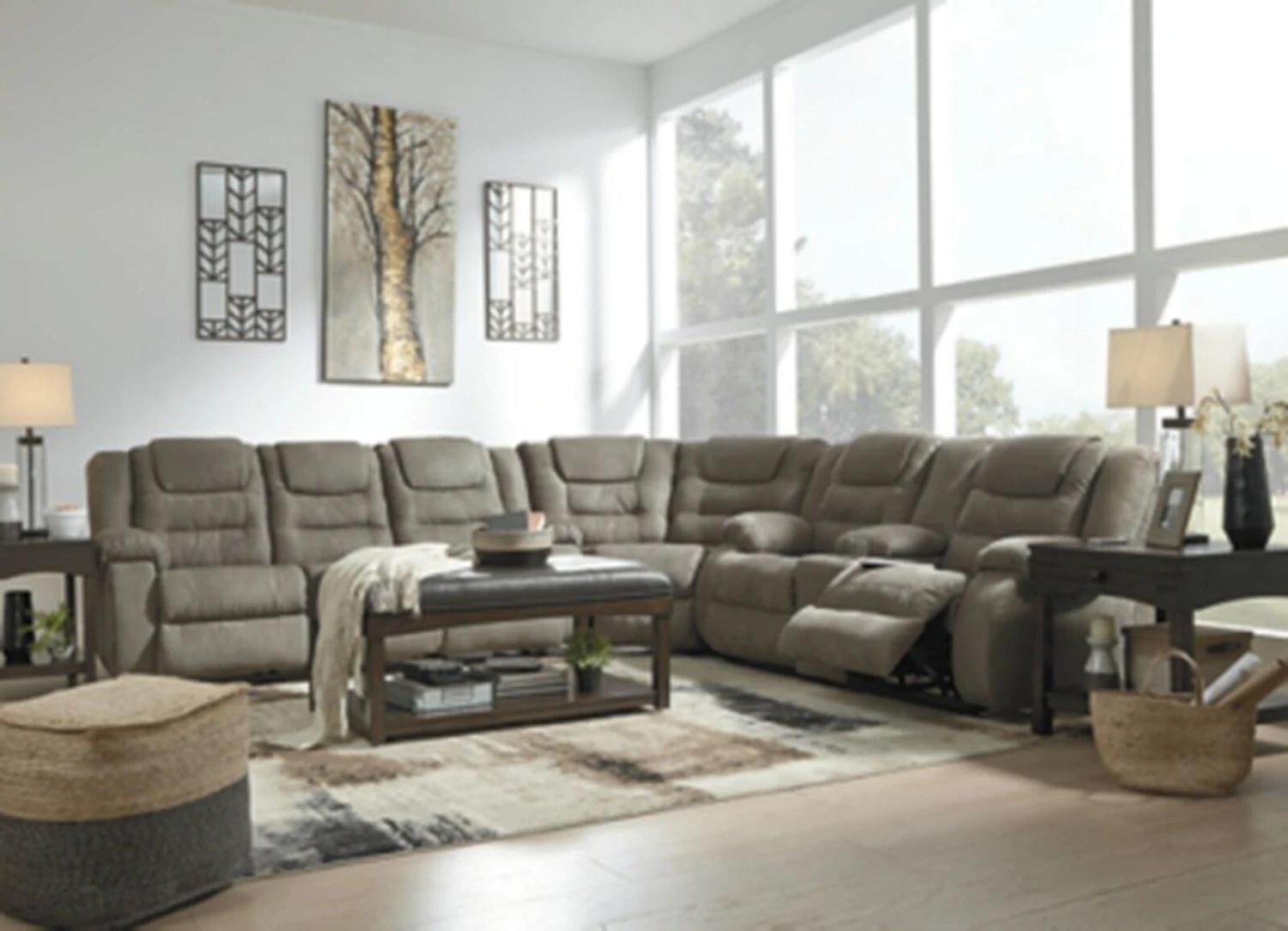 Ashley McCade 3-Piece Reclining Sectional 3 Ashley McCade 3-Piece Reclining Sectional