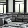 Ashley Samperstone 5-Piece Power Reclining Sectional 2 Ashley Samperstone 5-Piece Power Reclining Sectional -Home Furniture Shop ASHSP 55203S1 01