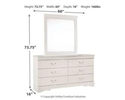 Ashley Anarasia Dresser And Mirror 7 Ashley Anarasia Dresser And Mirror -Home Furniture Shop ASHSP B129B3 03