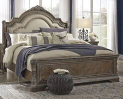 Ashley Charmond Queen Upholstered Sleigh Bed