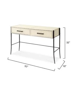 Nevado Leather Console Table -Home Furniture Shop JYUNG 20NEVA COOW 03