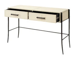 Nevado Leather Console Table -Home Furniture Shop JYUNG 20NEVA COOW 04