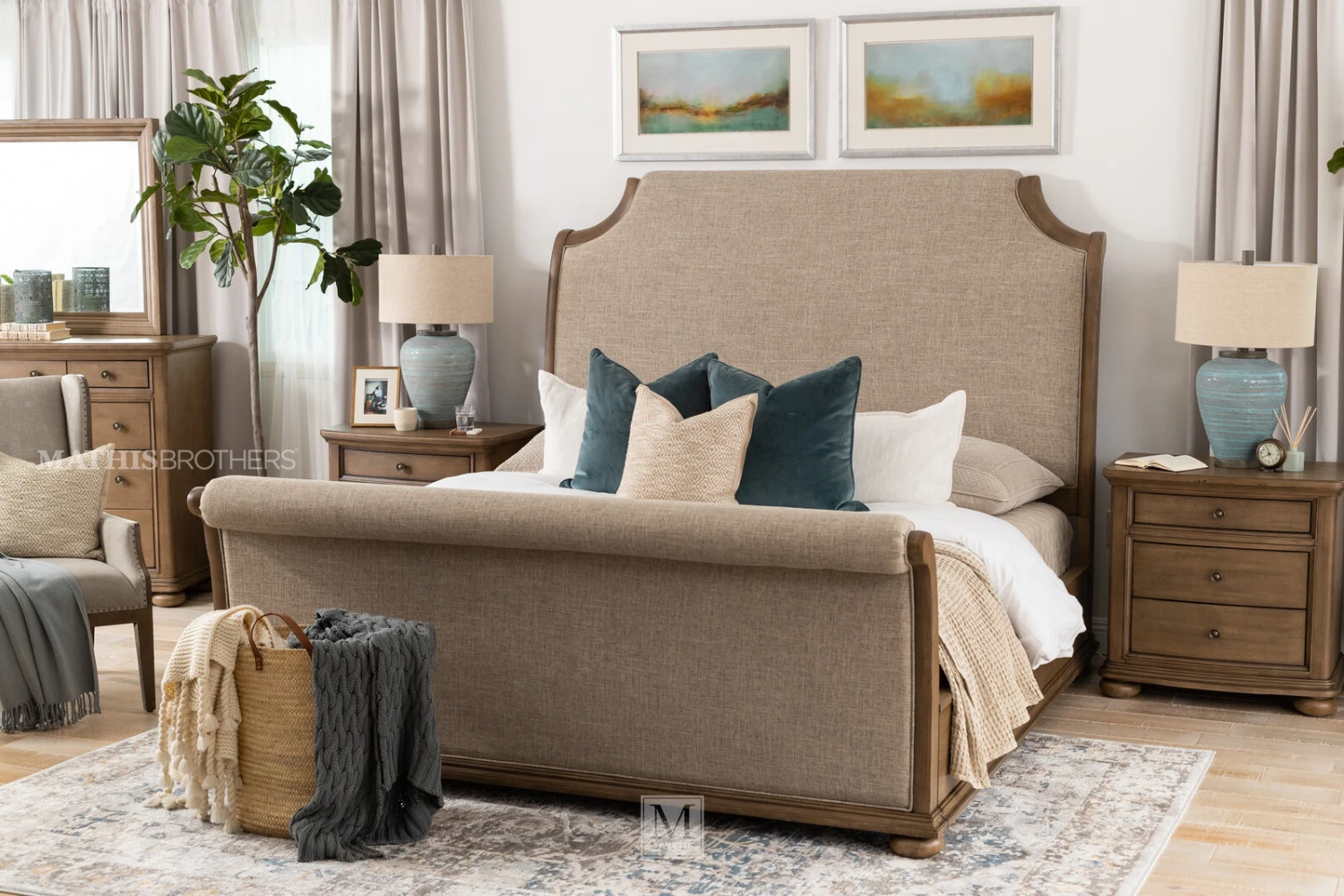 Legacy Camden Upholstered Queen Sleigh Bed 5 Legacy Camden Upholstered Queen Sleigh Bed - Image 3