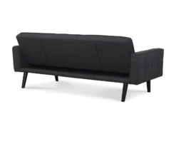 Sawyer Futon With Arms In Gray -Home Furniture Shop LCFDS HF2150 906 1 03