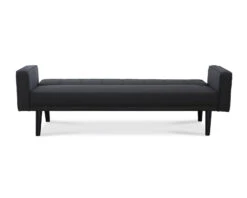 Sawyer Futon With Arms In Gray -Home Furniture Shop LCFDS HF2150 906 1 04