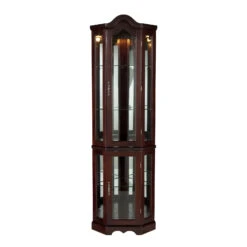 Hattie Lighted Corner Curio