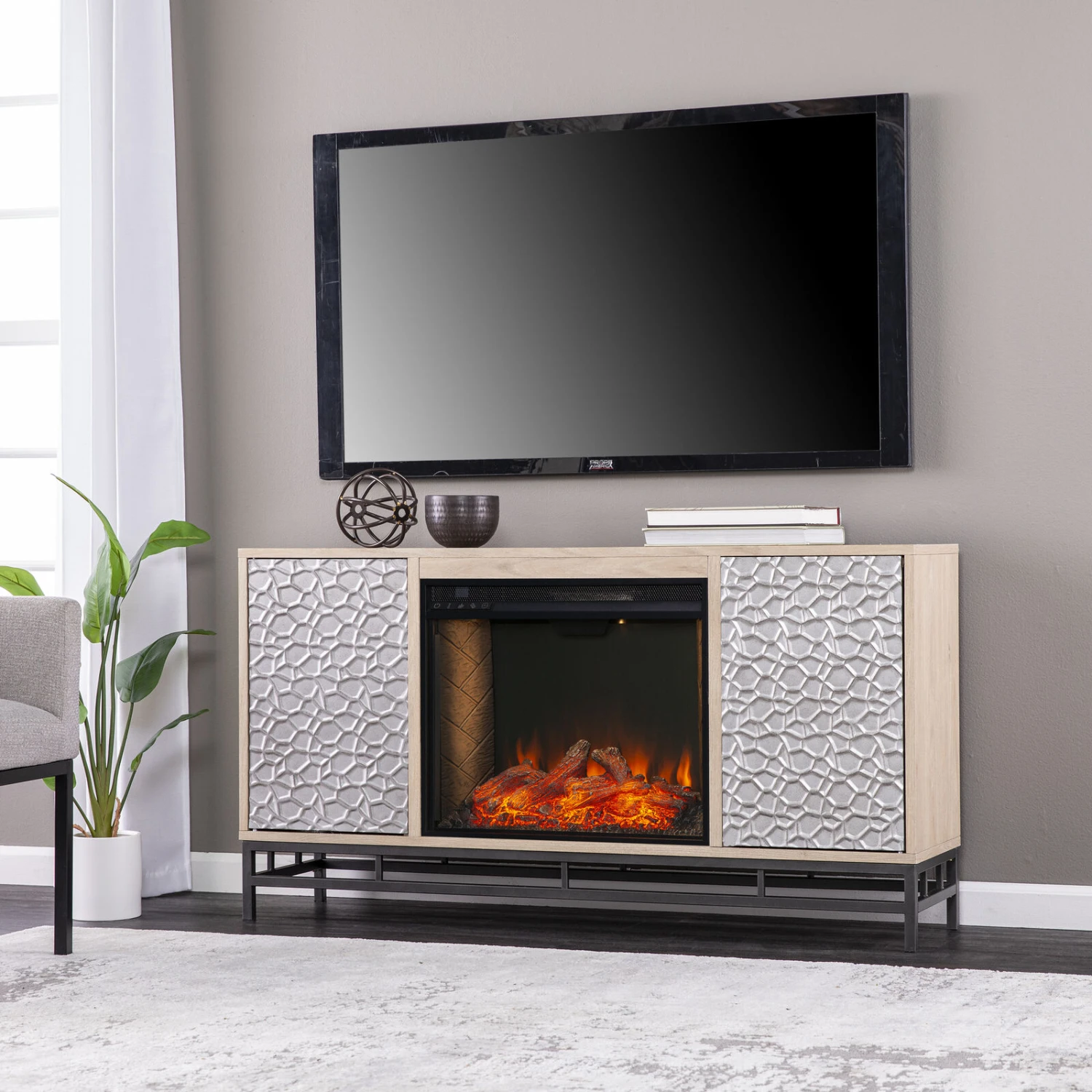 Luciana Smart Fireplace Console 3 Luciana Smart Fireplace Console - Image 2