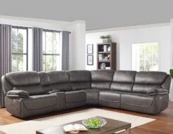 Plaza Grey 6-Piece Sectional 11 Plaza Grey 6-Piece Sectional -Home Furniture Shop STEV LZ950 6PC 02