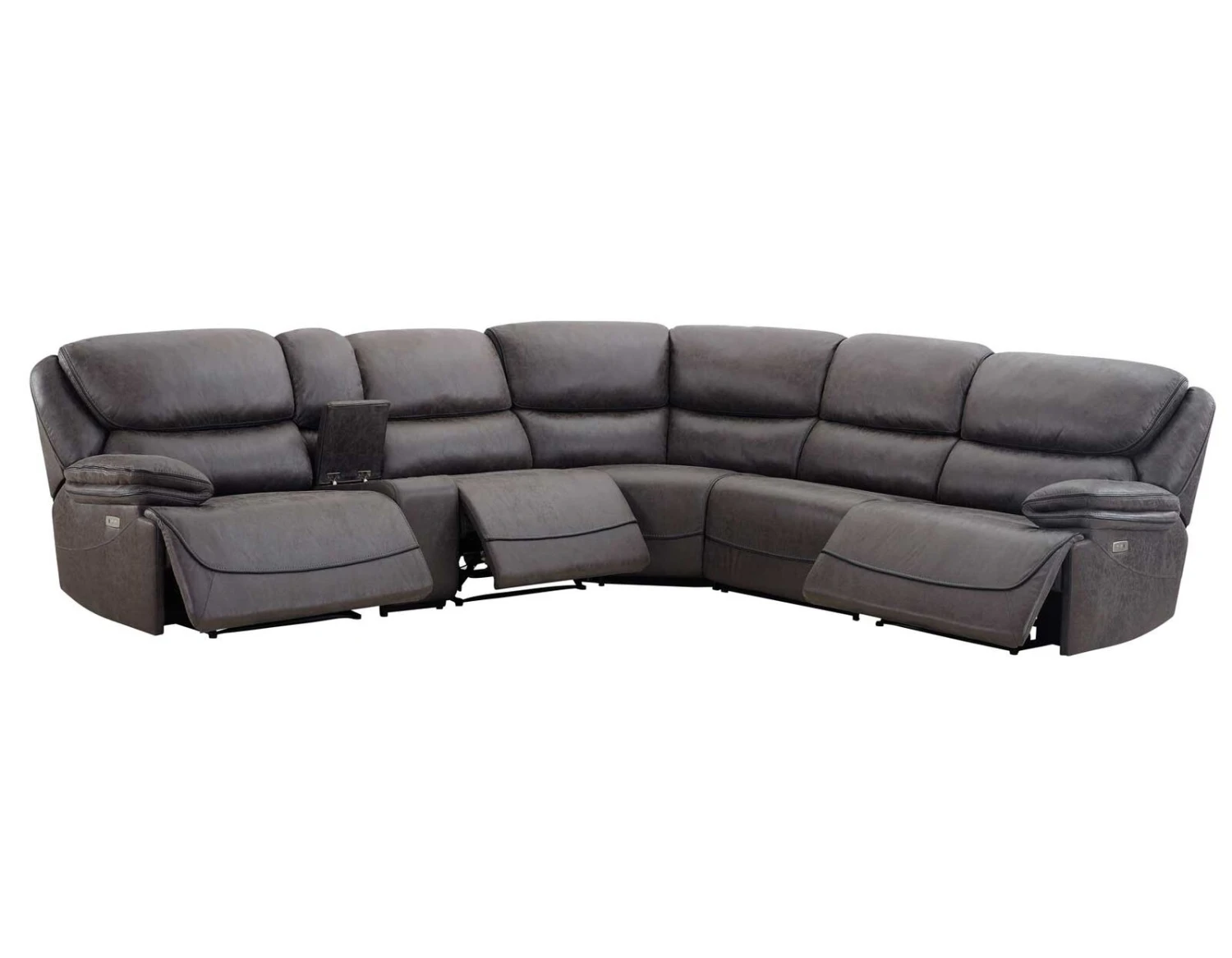Plaza Grey 6-Piece Sectional 8 Plaza Grey 6-Piece Sectional - Image 6