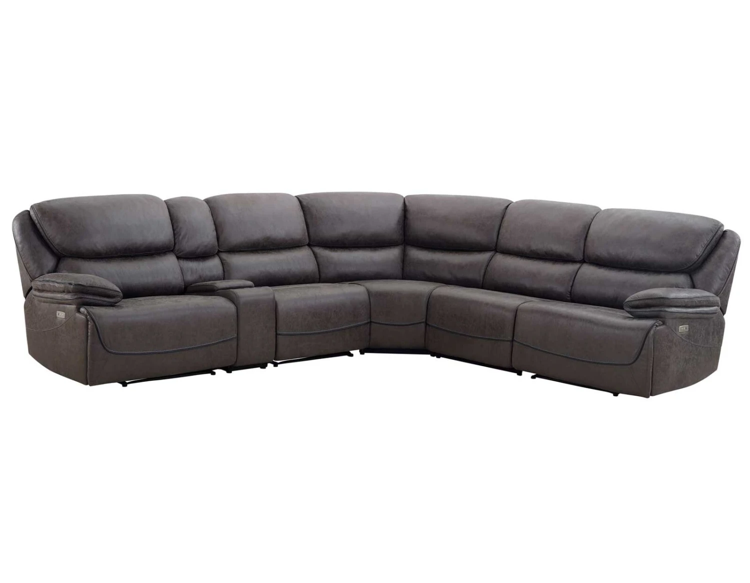 Plaza Grey 6-Piece Sectional 3 Plaza Grey 6-Piece Sectional
