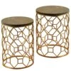 Marble Round Side Tables (Set Of 2) -Home Furniture Shop STYSP SF225105 01