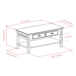Winsome Timer - Coffee Table - Drawers And Shelf -Home Furniture Shop a1e2ad4e3e7a49d4b42c710a6942f088