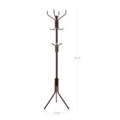 BreeBe Espresso Metal Coat Rack -Home Furniture Shop a62c952c7a964438bd0a2e3d219a6321