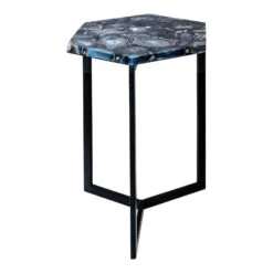 Hexagonal Silver Agate Accent Table, Belen Kox -Home Furniture Shop ab0955d38251497fabb9256fb6cb43c6